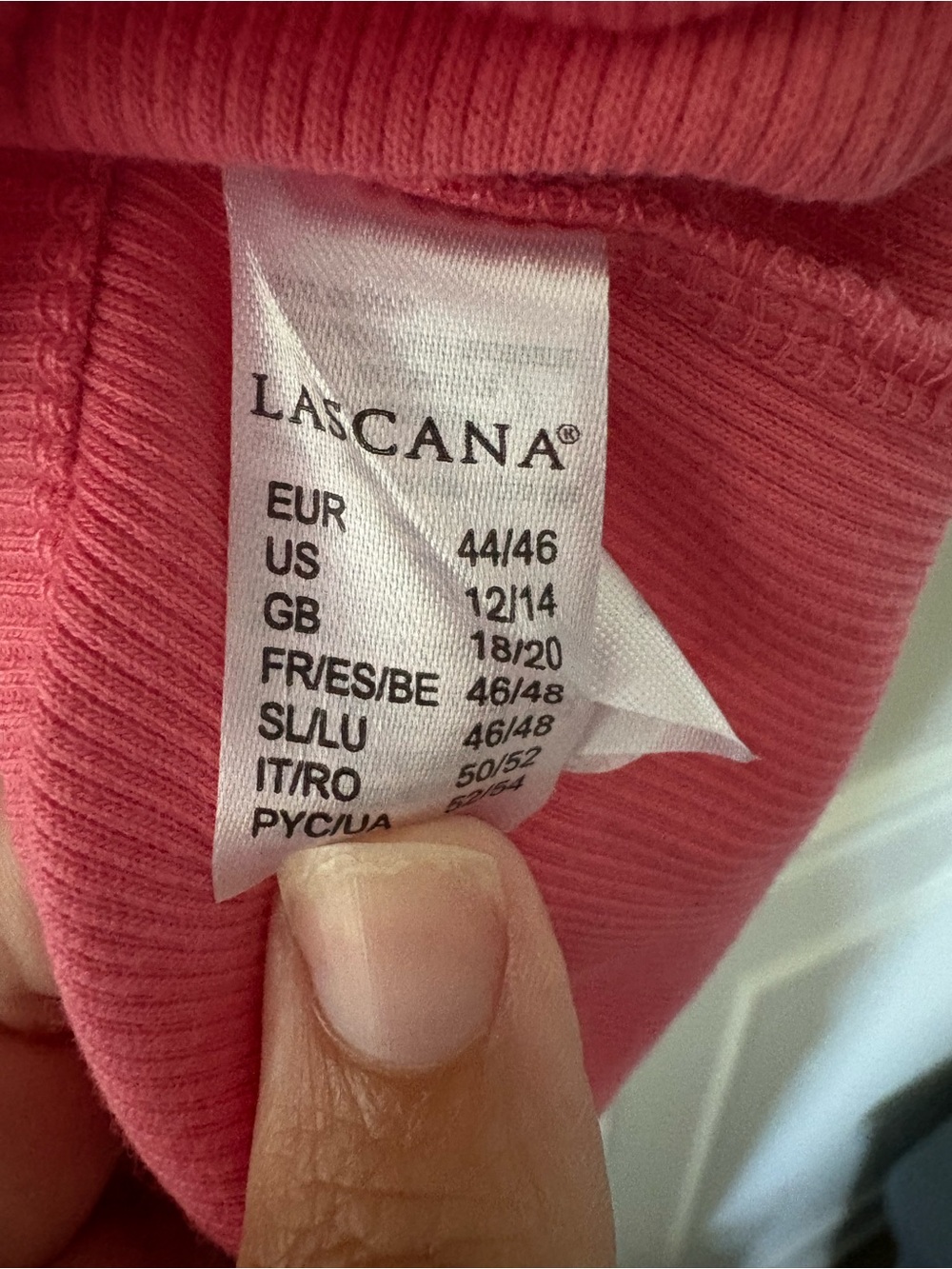 Lascana Women’s Open Back Cutout Crewneck Tank Top Coral Solid Size 12/14 - Picture 3 of 9